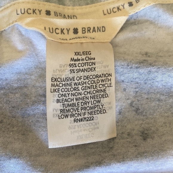 Lucky Brand Blue Tie Dye Scoop Neck Muscle Tank XXL - Picture 5 of 7